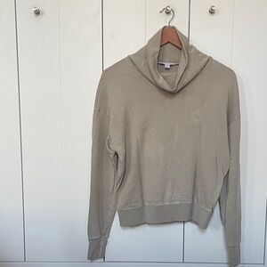 James Perse Taupe Cowl Neck Sweater